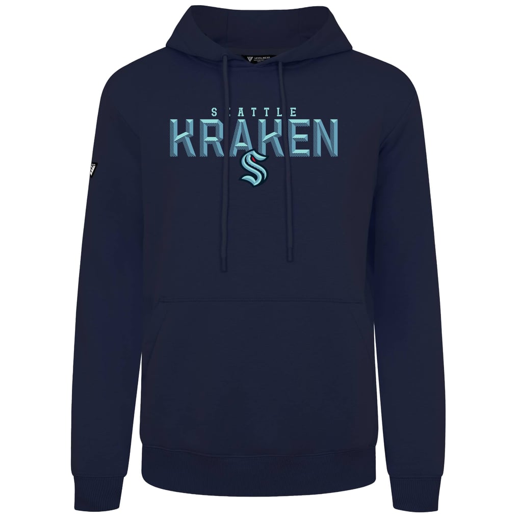 Seattle Kraken Levelwear Podium Carve Pullover Hoodie - Navy