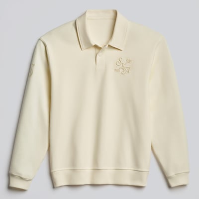 Seattle Kraken lululemon Smooth Double-Knit Long-Sleeve Polo - Coconut Ivory