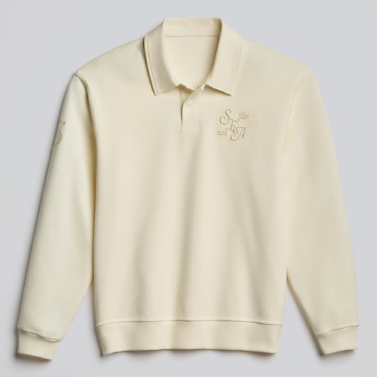 Seattle Kraken lululemon Smooth Double-Knit Long-Sleeve Polo - Coconut Ivory