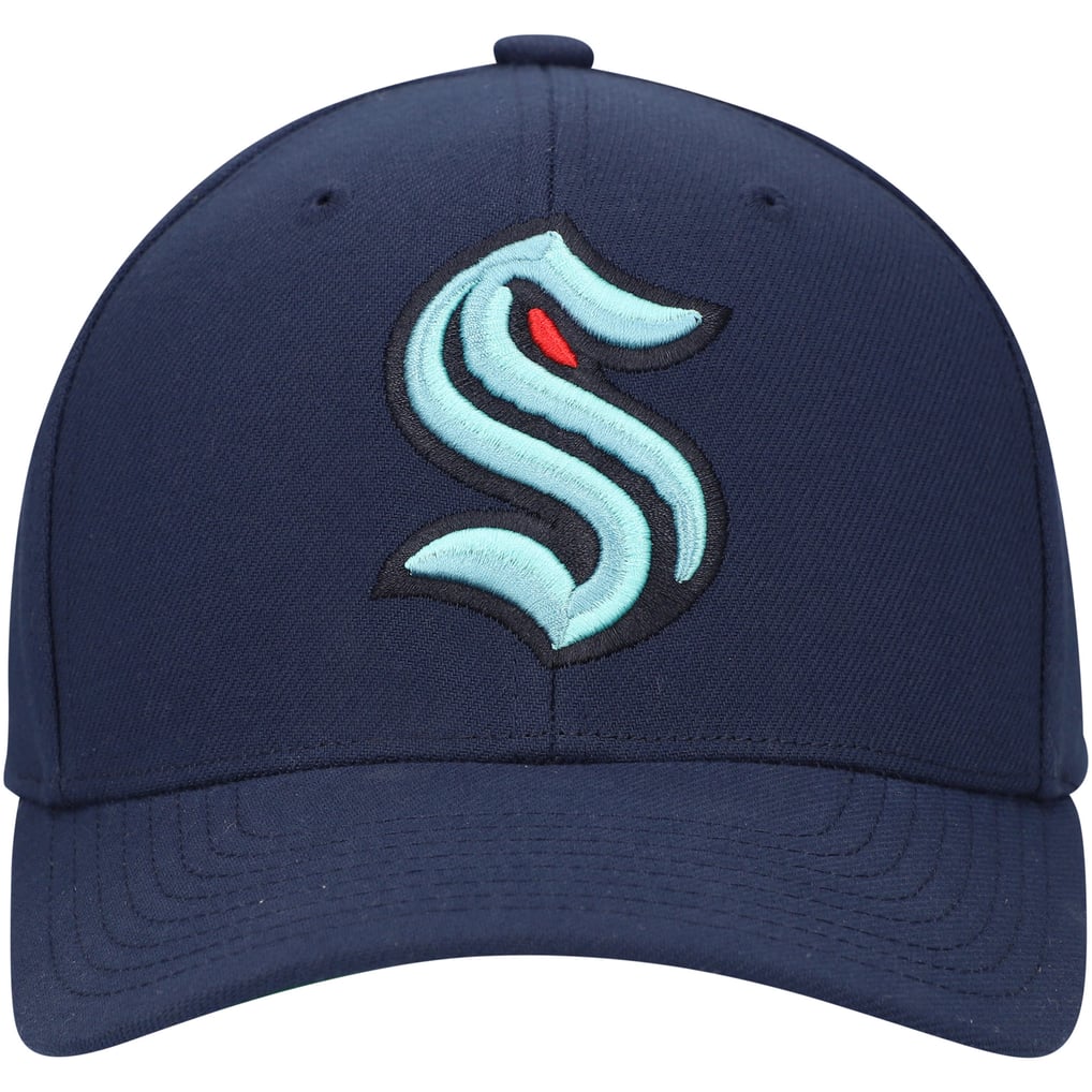 Seattle Kraken Mitchell & Ness Team Ground Pro Adjustable Hat - Deep Sea Blue