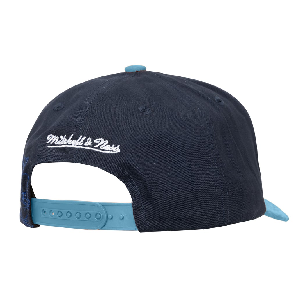 Seattle Kraken Mitchell & Ness May Flowers Pro Crown Adjustable Hat  - Navy/Light Blue