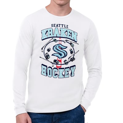Seattle Kraken Starter Tilly Long-Sleeve T-Shirt - White