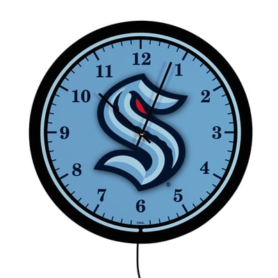 Seattle Kraken 18" Lighted Round LED Wall Clock