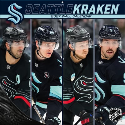 Seattle Kraken 2027 12” x 12” Team Wall Calendar