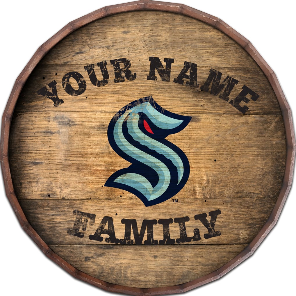 Seattle Kraken 24" Personalized Barrel Top