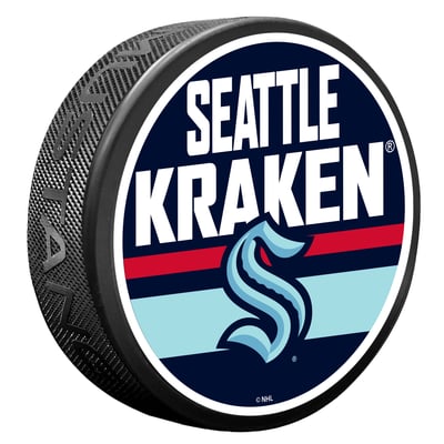 Seattle Kraken Shout Hockey Puck