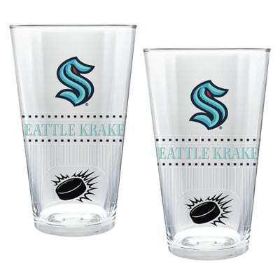 Seattle Kraken Two-Piece 16oz. Stadium Pint Glass Set