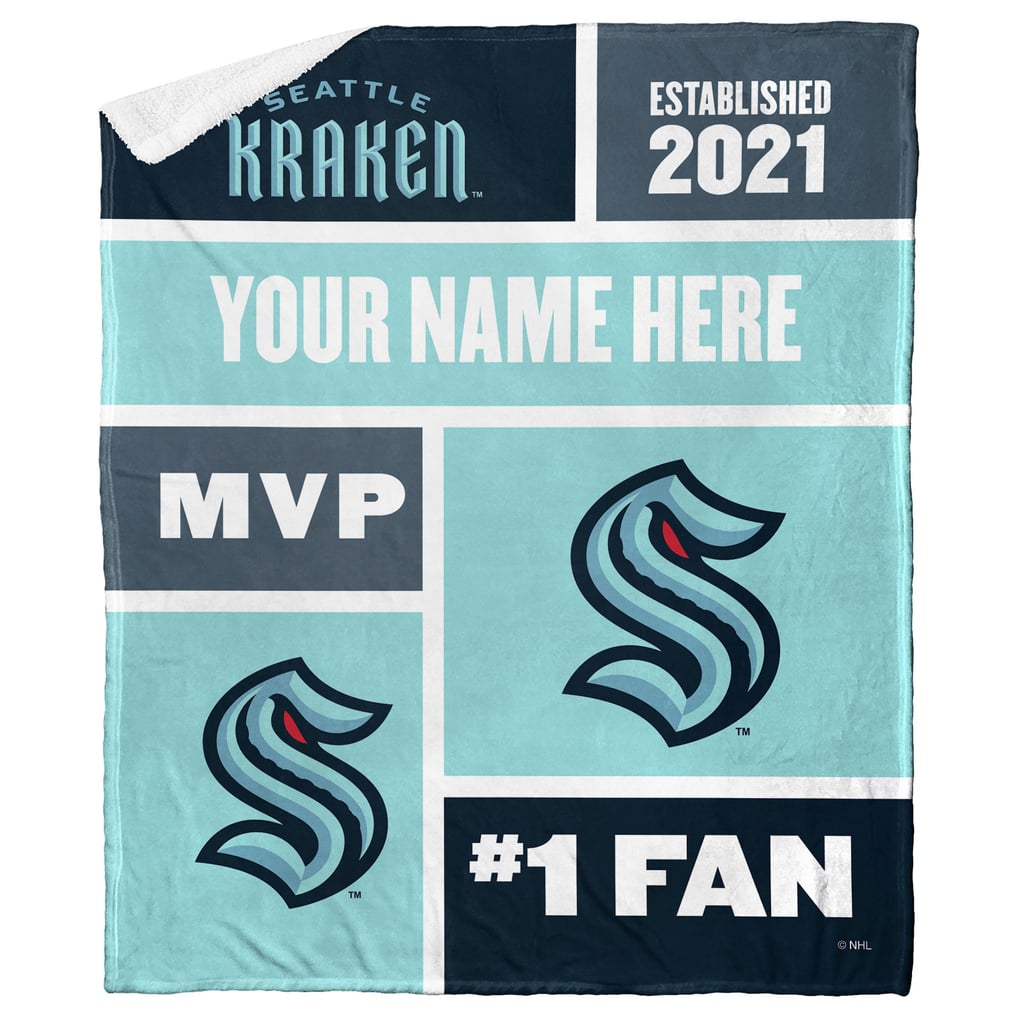 Seattle Kraken The Northwest Group 50'' x 60'' Personalized Silk Touch Sherpa Throw Blanket