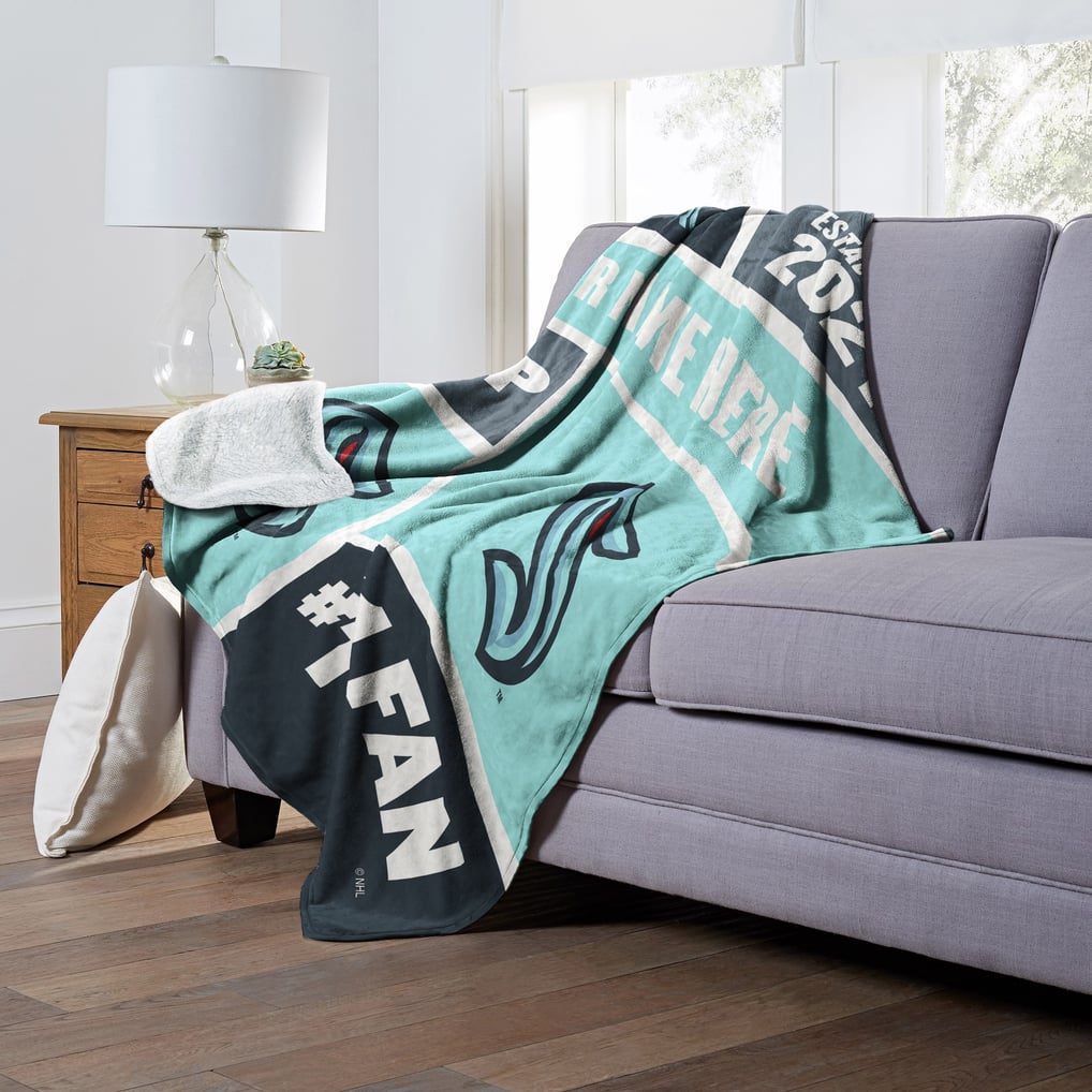 Seattle Kraken The Northwest Group 50'' x 60'' Personalized Silk Touch Sherpa Throw Blanket