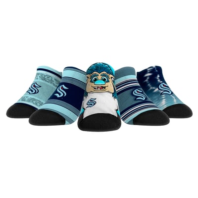  Seattle Kraken Rock Em Unisex Super Fan Five-Pack Low-Cut Socks Set - 