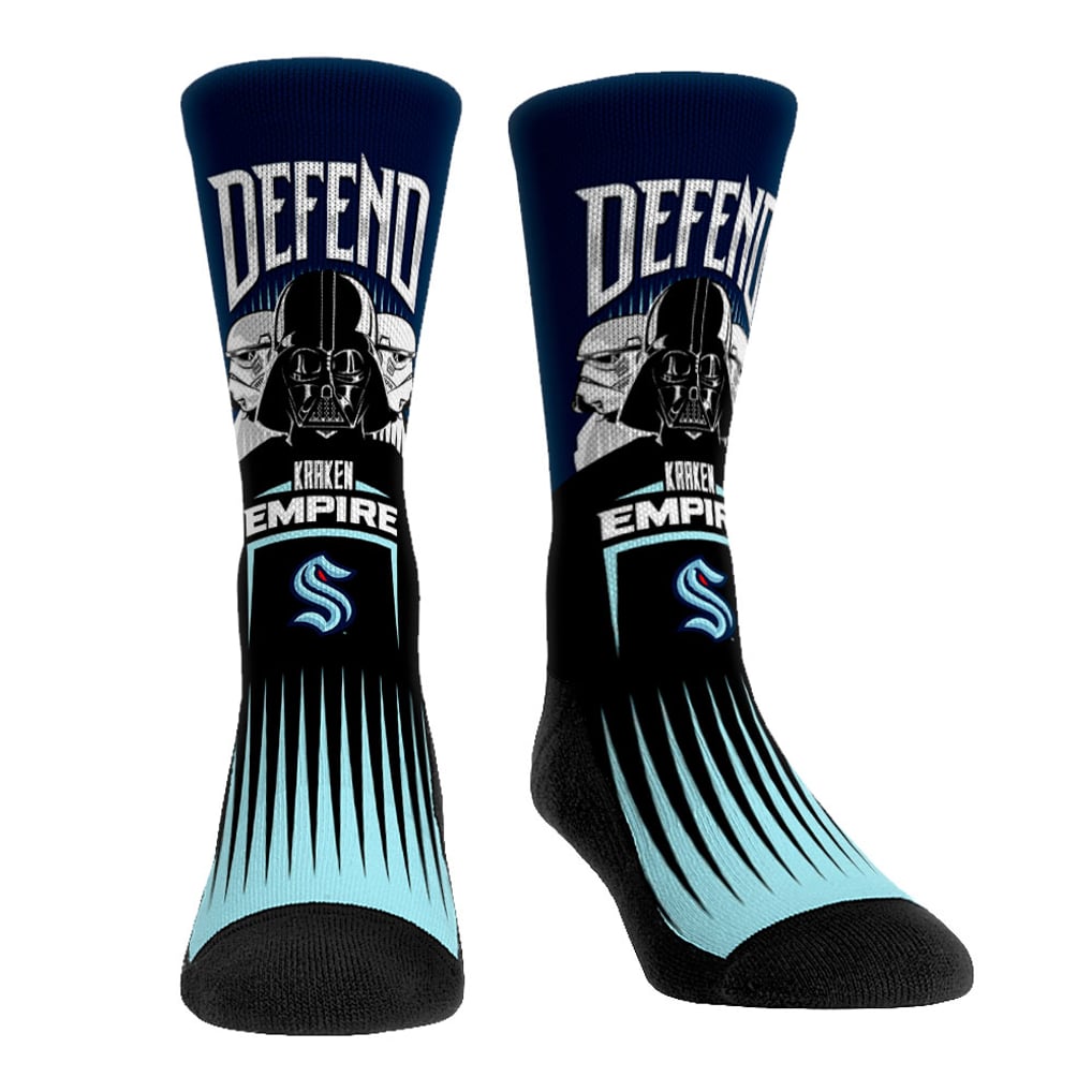 Darth Vader & Stormtrooper Seattle Kraken Rock Em Socks Star Wars Three-Pack Crew Socks Set