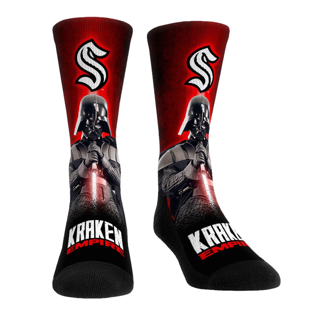 Darth Vader & Stormtrooper Seattle Kraken Rock Em Socks Star Wars Three-Pack Crew Socks Set
