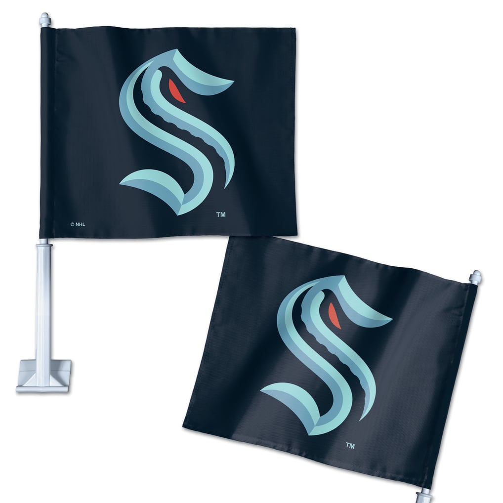 Seattle Kraken WinCraft Double-Sided Team Car Flag