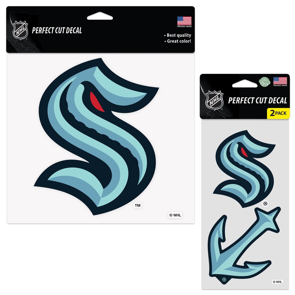 Seattle Kraken WinCraft Three-Pack Perfect Cut Decals