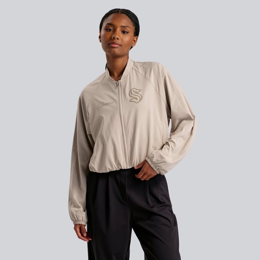 Seattle Kraken lululemon Women's Breezily Bomber Jacket - Downtown Tan