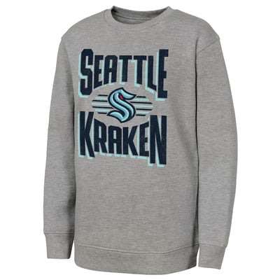 Seattle Kraken Outerstuff Youth Jet Stream Sweatshirt - Gray