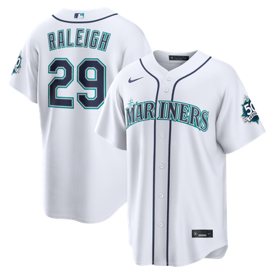 Cal Raleigh Seattle Mariners Nike Home Stadium Jersey - White