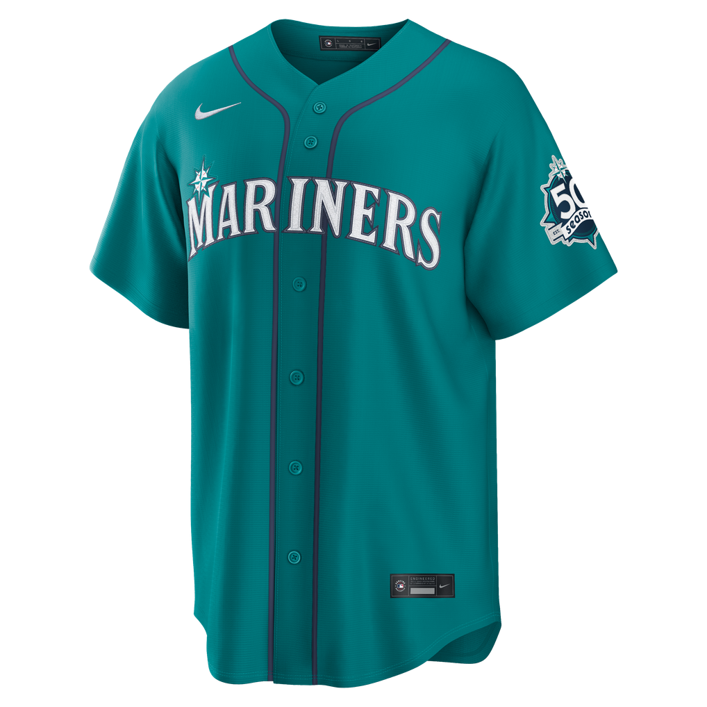 Julio Rodríguez Seattle Mariners Nike Alternate Stadium Jersey - Teal