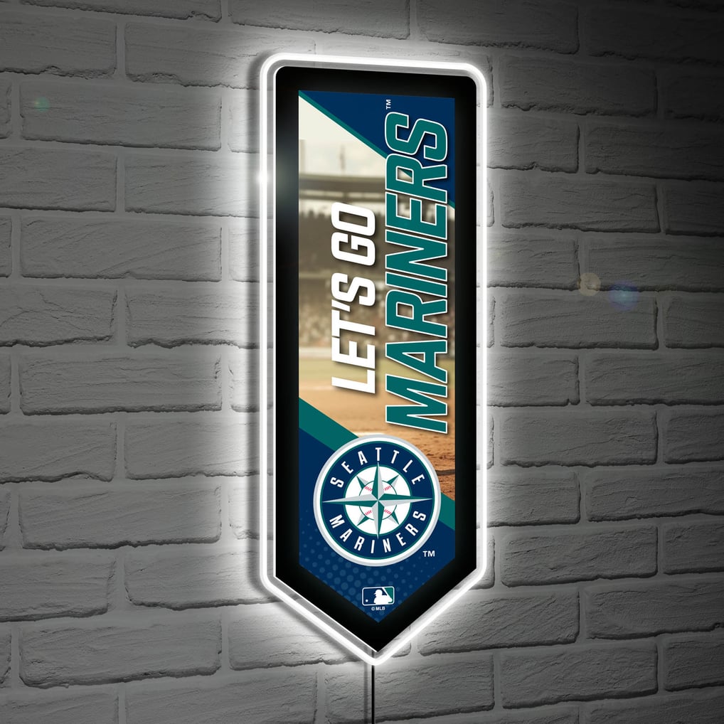 Seattle Mariners Led Sign Seattle Mariners LED Wall Pennant