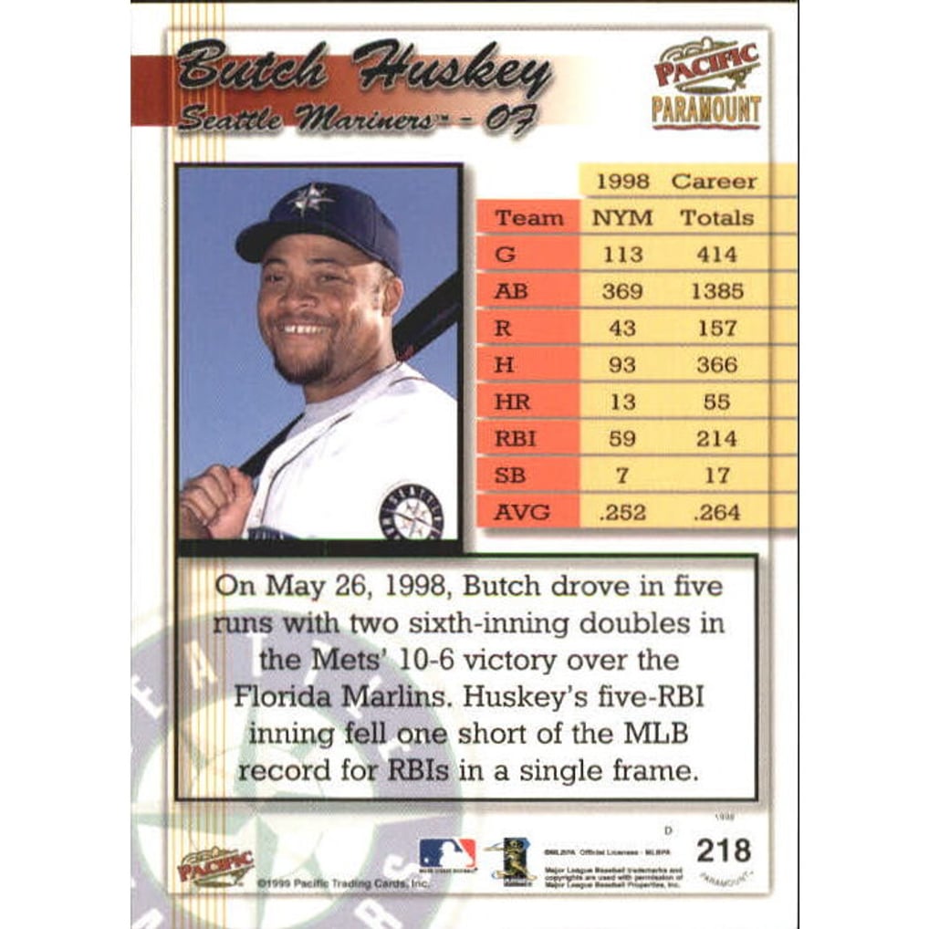 1999 Paramount Opening Day #218 Butch Huskey