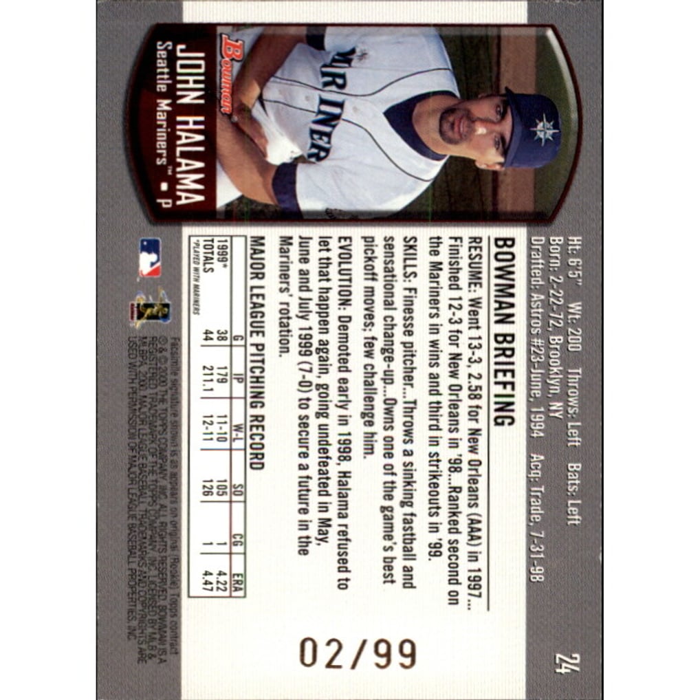 2000 Bowman Gold #24 John Halama