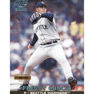 2000 Pacific Platinum Blue #392 Freddy Garcia*