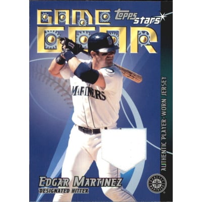 2001 Topps Stars Game Gear Jerseys #TSREM Edgar Martinez A