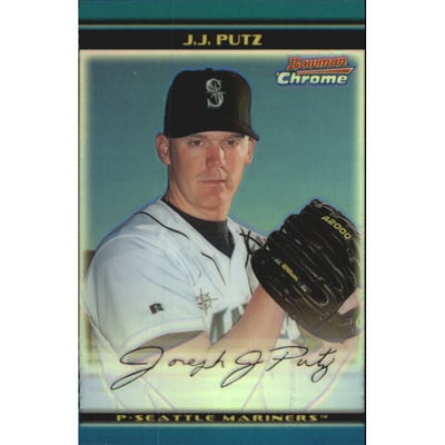 2002 Bowman Chrome Refractors #383 J.J. Putz