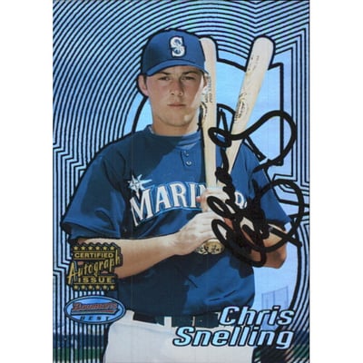 2002 Bowman's Best Blue #169 Chris Snelling AU