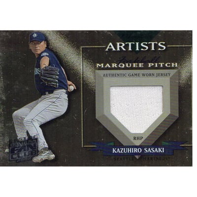 2002 Donruss Best of Fan Club Master Artists Jerseys #A11 Kazuhiro Sasaki
