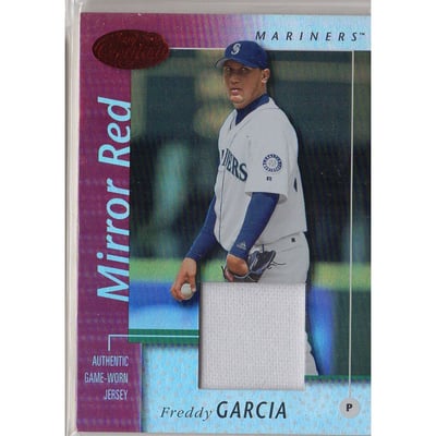 2002 Leaf Certified Mirror Red #52 Freddy Garcia Jsy