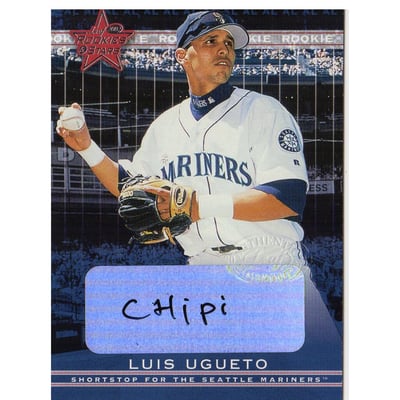 2002 Leaf Rookies and Stars Great American Signings #310 Luis Ugueto/175*