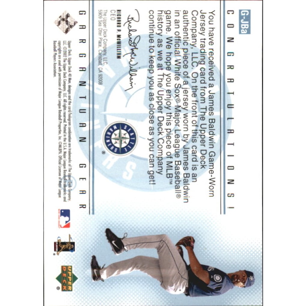 2002 Upper Deck 40-Man Gargantuan Gear #GJB James Baldwin