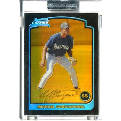 2003 Bowman Chrome Gold Refractors #219 Michael Garciaparra