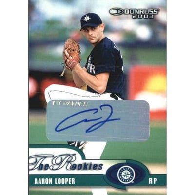 2003 Donruss Rookies Autographs #44 Aaron Looper/513