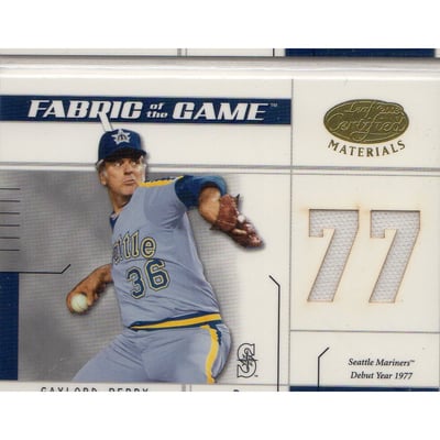 2003 Leaf Certified Materials Fabric of the Game #125DY Gaylord Perry DY/77