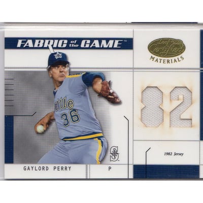 2003 Leaf Certified Materials Fabric of the Game #125JY Gaylord Perry JY/82