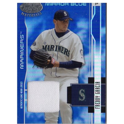 2003 Leaf Certified Materials Mirror Blue Materials #170 Freddy Garcia Jsy/100