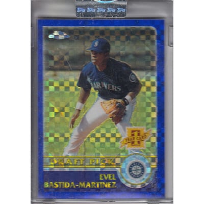 2003 Topps Chrome Uncirculated X-Fractors #424 Evel Bastida-Martinez DP