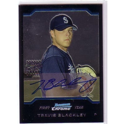 2004 Bowman Chrome #336 Travis Blackley AU RC