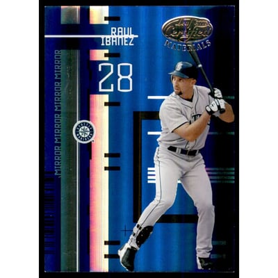 2005 Leaf Certified Materials Mirror Blue #80 Raul Ibanez