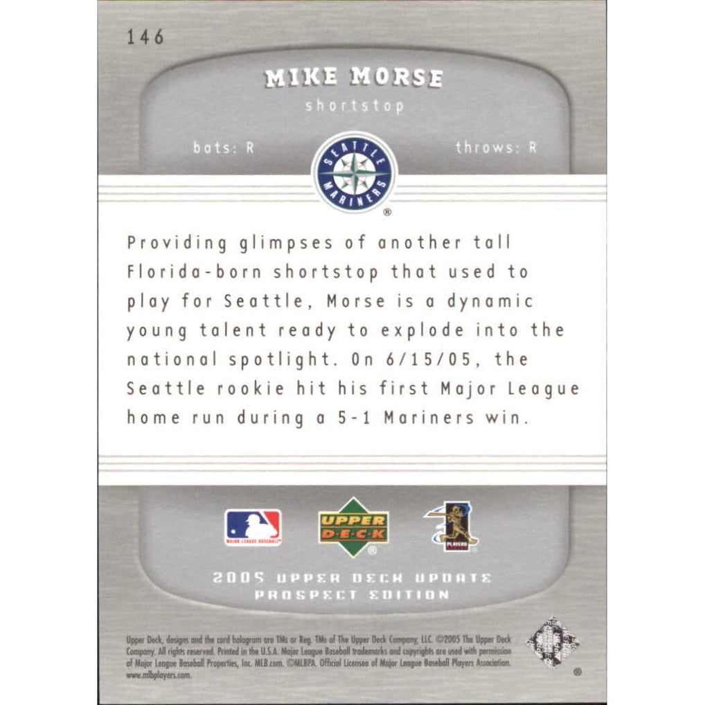 2005 Upper Deck Update Silver #146 Mike Morse PR