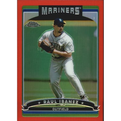 2006 Topps Chrome Red Refractors #186 Raul Ibanez