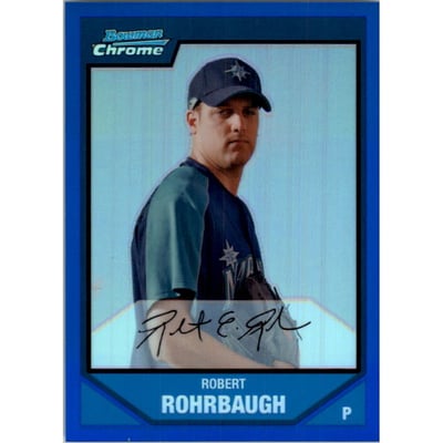 2007 Bowman Chrome Prospects Blue Refractors #BC141 Robert Rohrbaugh