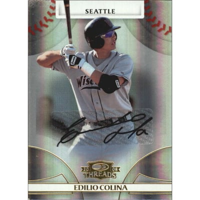 2008 Donruss Threads Signatures Gold #68 Edilio Colina/975
