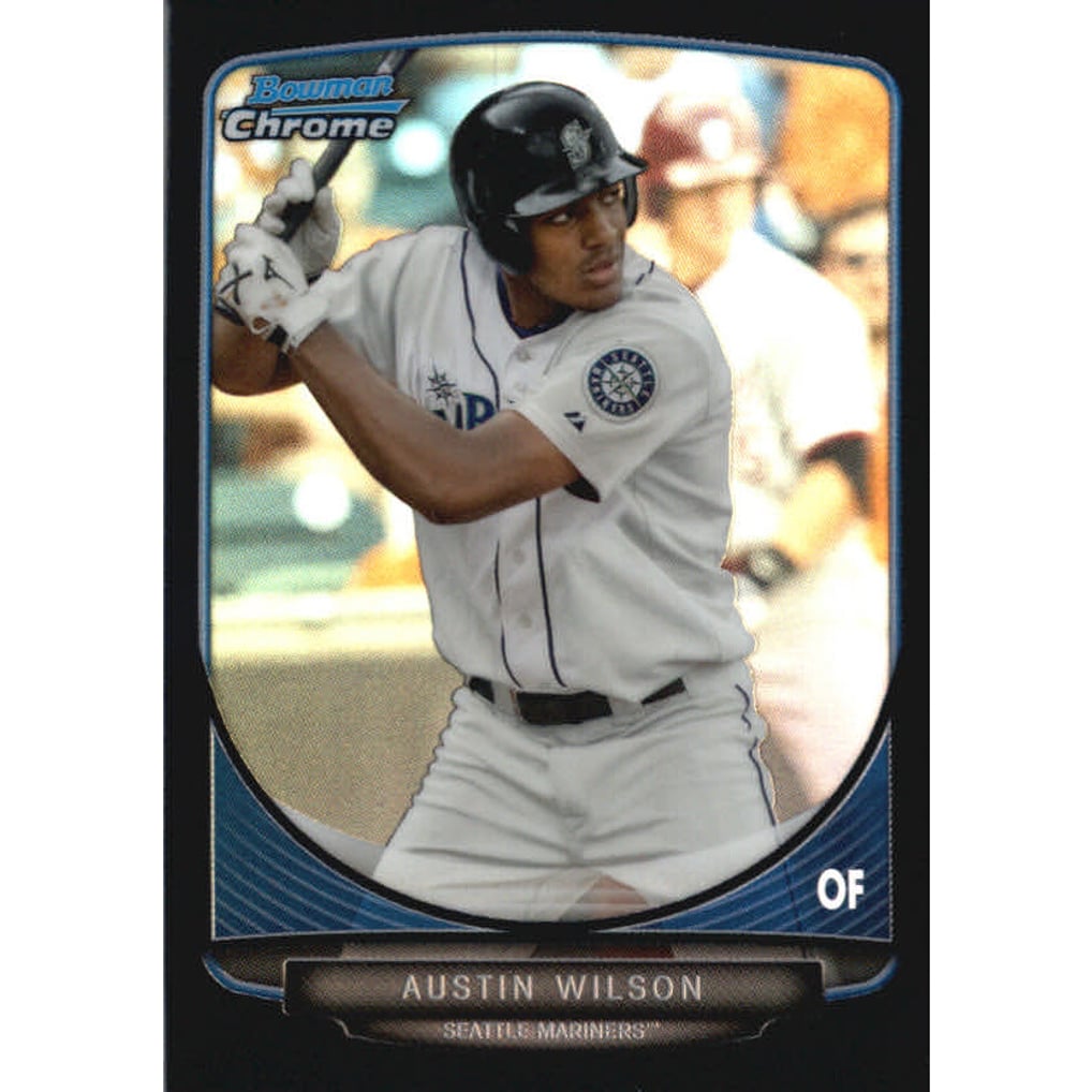 2013 Bowman Chrome Mini Black Refractors #219 Austin Wilson