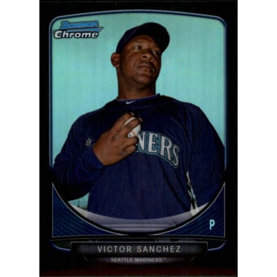 2013 Bowman Chrome Prospects Black Refractors #BCP104 Victor Sanchez