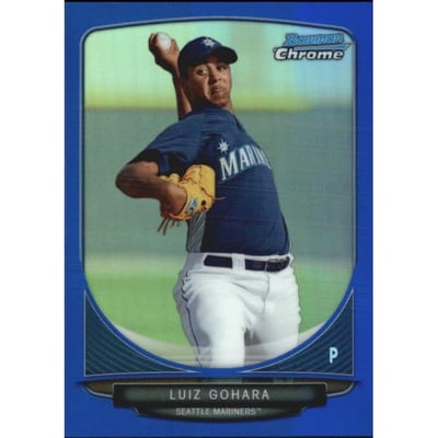 2013 Bowman Chrome Prospects Blue Refractors #BCP215 Luiz Gohara