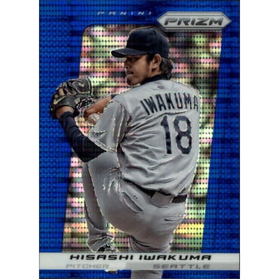 2013 Panini Prizm Prizms Blue Pulsar #164 Hisashi Iwakuma