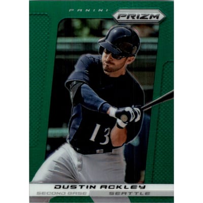 2013 Panini Prizm Prizms Green #83 Dustin Ackley